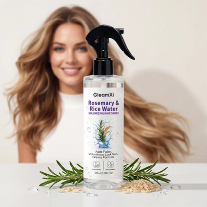 Rosemary Rice Water Hair Spray, Nourishes Roots & Ends, Leaves Hair Silky, Lightweight Texture, Long-Lasting Fresh Fragrance