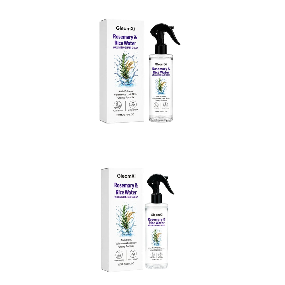 Rosemary Rice Water Hair Spray, Nourishes Roots & Ends, Leaves Hair Silky, Lightweight Texture, Long-Lasting Fresh Fragrance