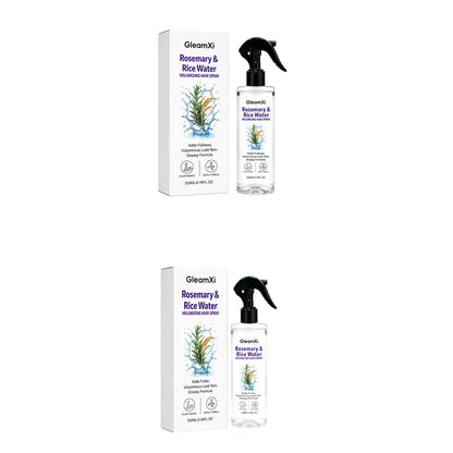Rosemary Rice Water Hair Spray, Nourishes Roots & Ends, Leaves Hair Silky, Lightweight Texture, Long-Lasting Fresh Fragrance